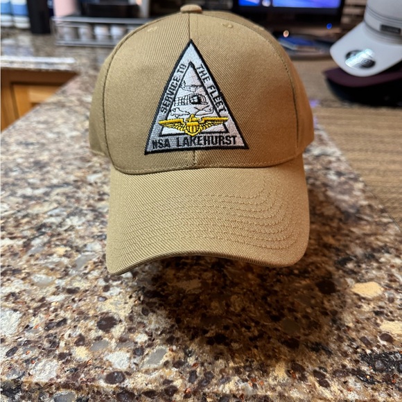 Tan NSA Naval Support Activity Lakehurst Adjustable Ball Cap - Picture 8 of 8
